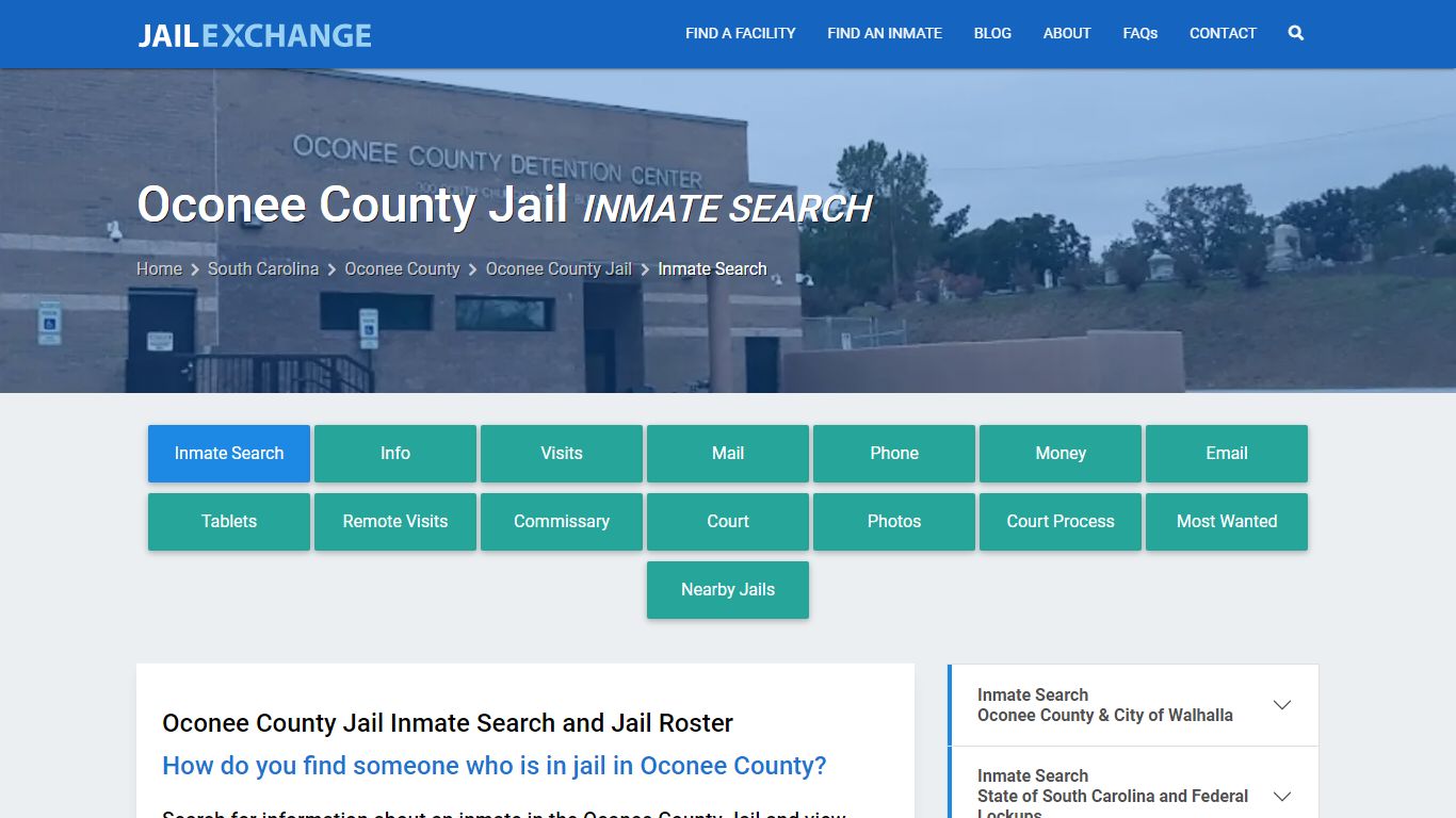 Inmate Search: Roster & Mugshots - Oconee County Jail, SC - Jail Exchange